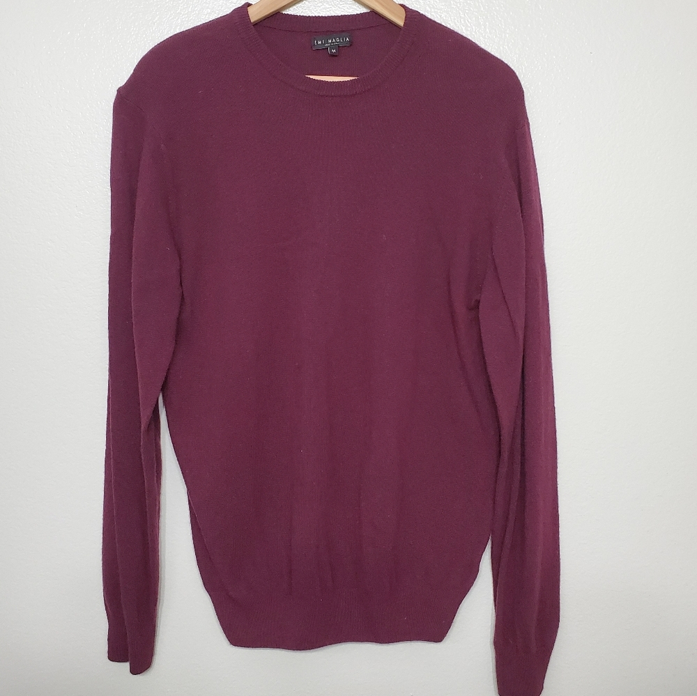 EMI MAGLIA Cashmere Wool Vneck Sweater